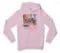 Belt A Device Men/Unisex Hoodie in Light Pink Color